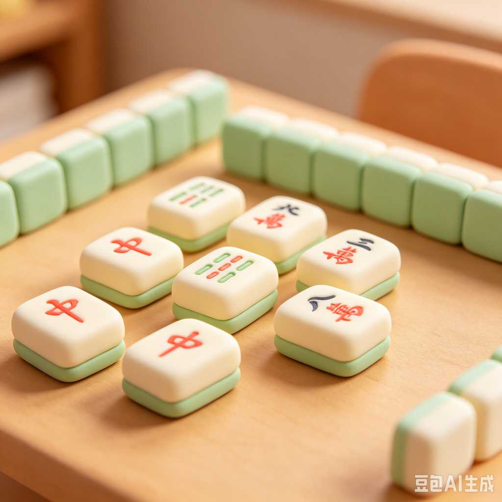 scratch resistant print mahjong set
