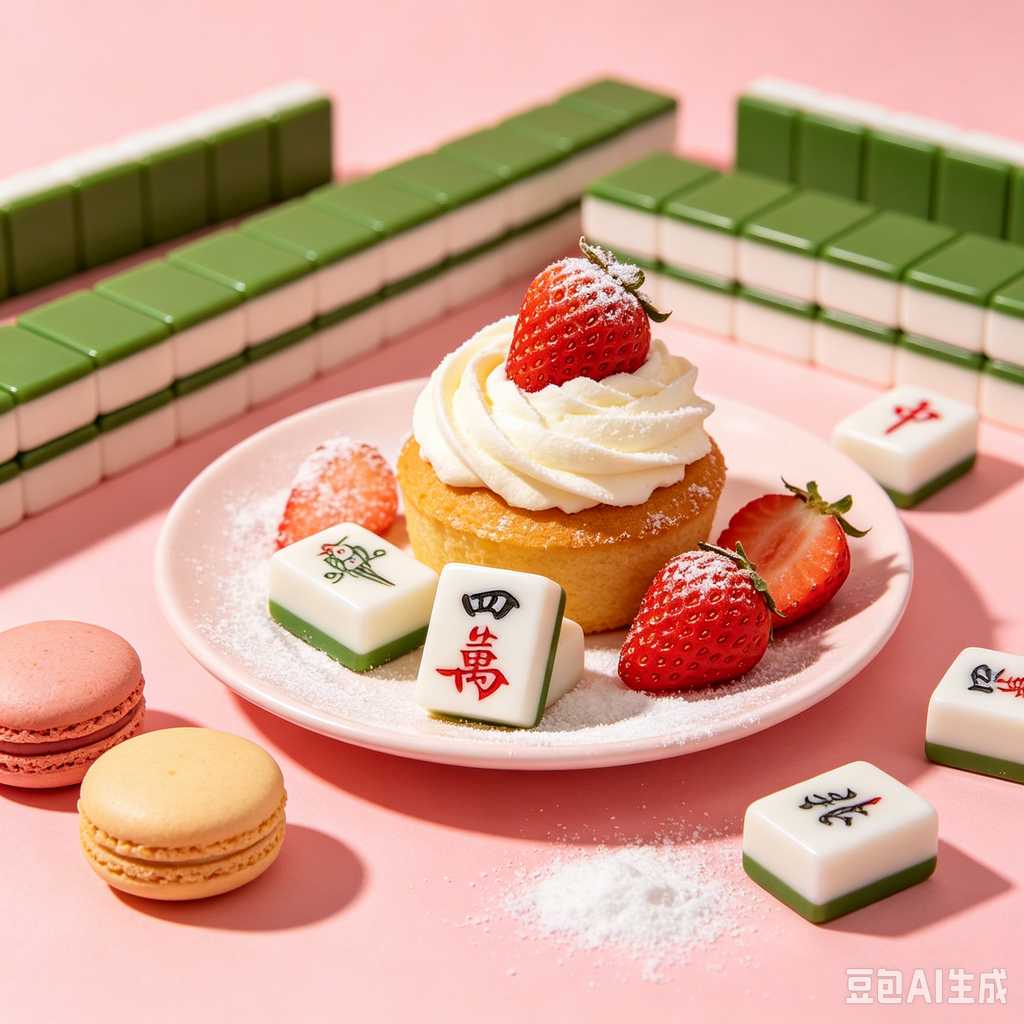unique text mahjong tiles design